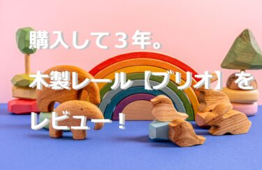 購入して３年。木製レール【ブリオ】をレビュー！